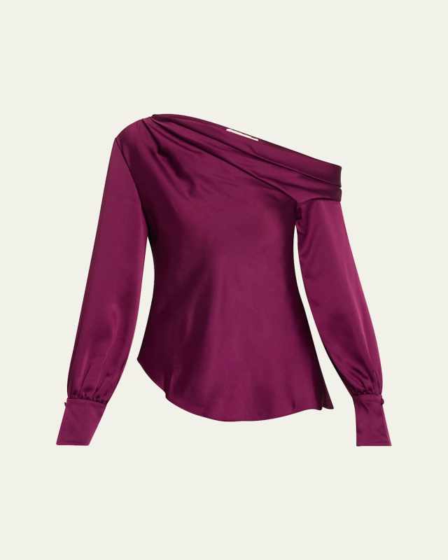 Alice Draped One-Shoulder Top